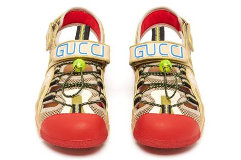 red gucci jesus sandals|Gucci closed toe sandals.